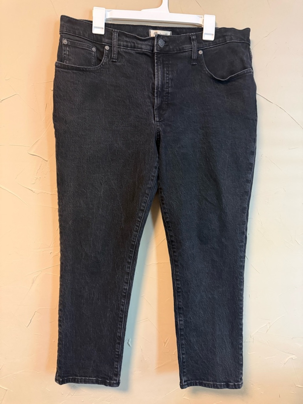 Madewell The Mid-Rise Perfect Vintage Jean Faded Black Straight Leg Size 32 - Picture 5 of 15